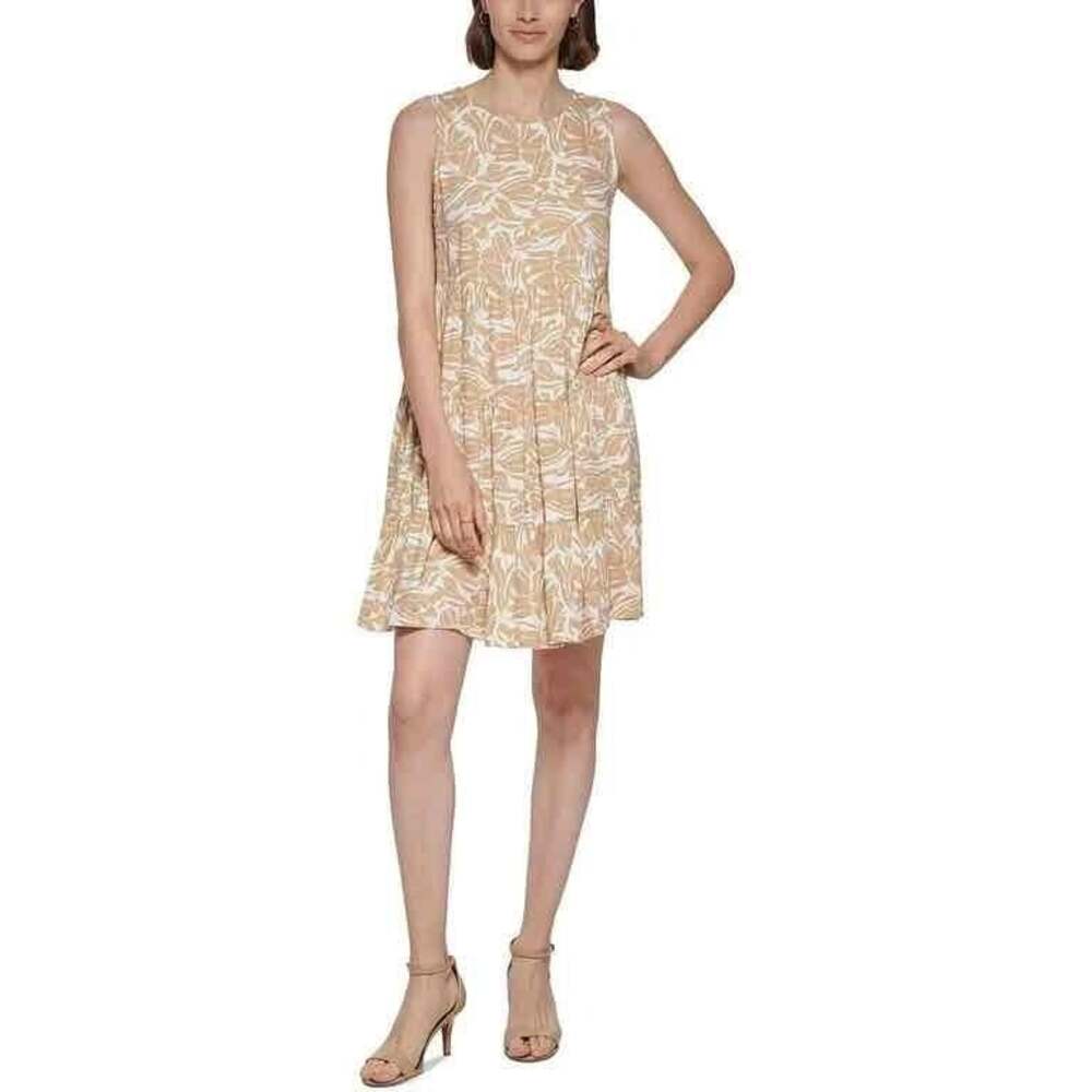 NWT Tommy Hilfiger Womens Floral Tiered Knee Length Dress Size 4 Casual Summer